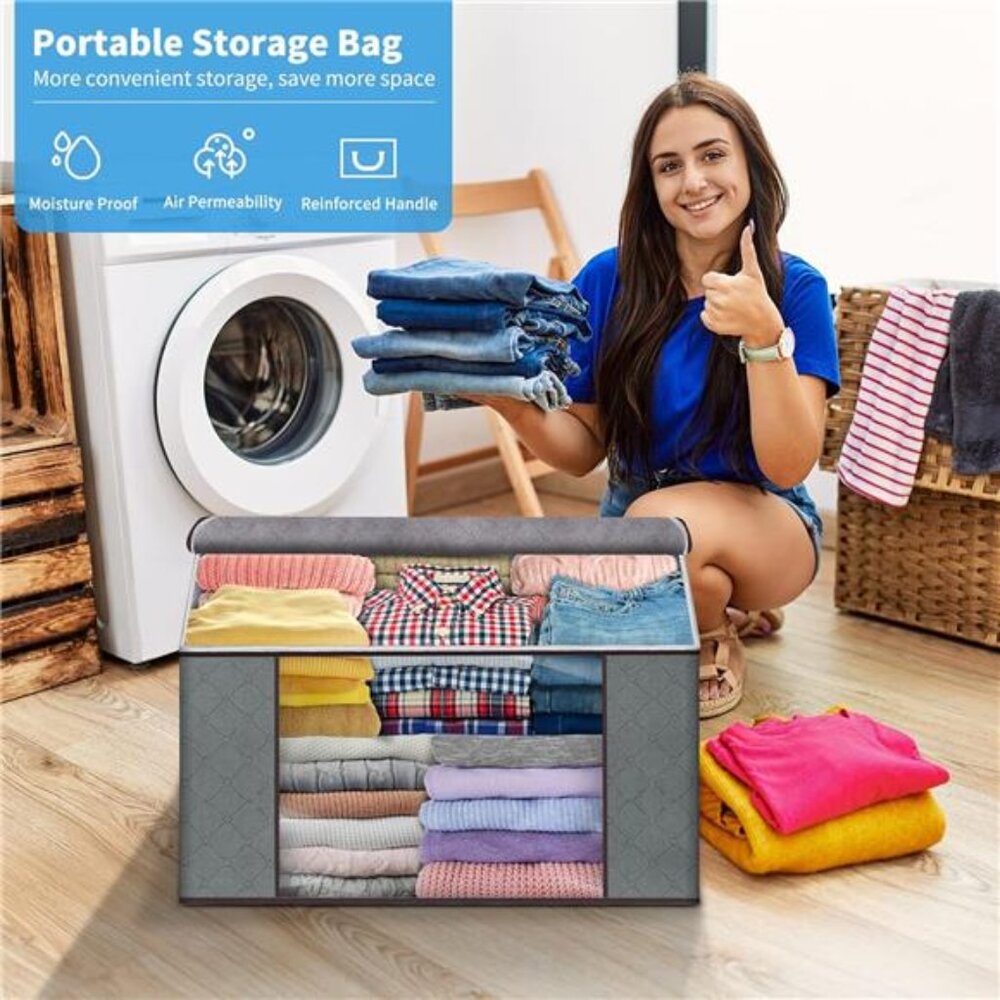 Clothes Storage, Foldable Large Storage Bags, Storage and Organization for Cloth - Picture 6 of 7